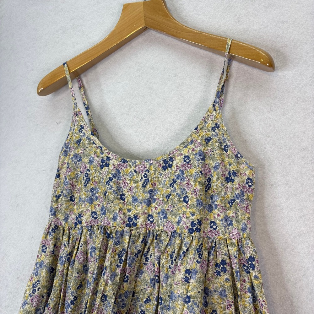 NATURAL LIFE Yellow Floral Mini Dress with Blue & Pink Accents - Picture 3 of 5